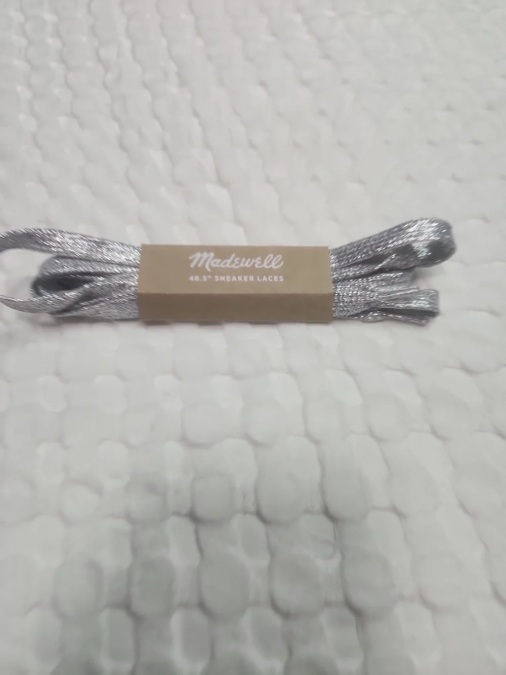 Madewell Metallic Silver Sneaker Laces